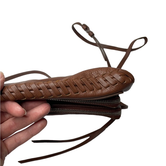 Allsaints | Club Crossbody Bag in Brown Leather - Picture 11 of 12